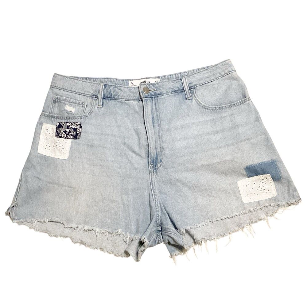 Hollister Plus Size Juniors Shorts Size 15 Boho Hippie High Rise Vintage Curvy